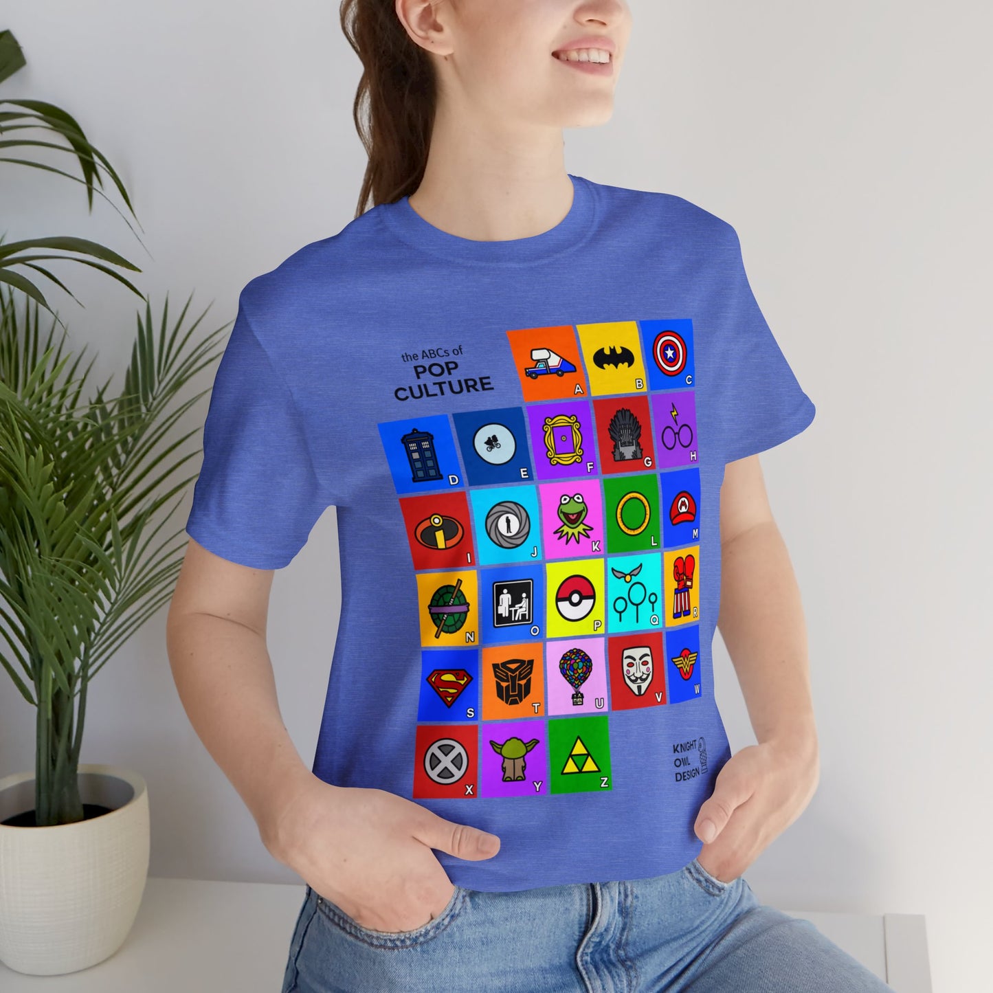 The ABCs of Pop Culture – Unisex Tee Shirt