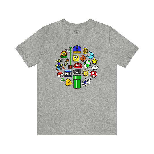 Mustached Plumber – Unisex Tee Shirt