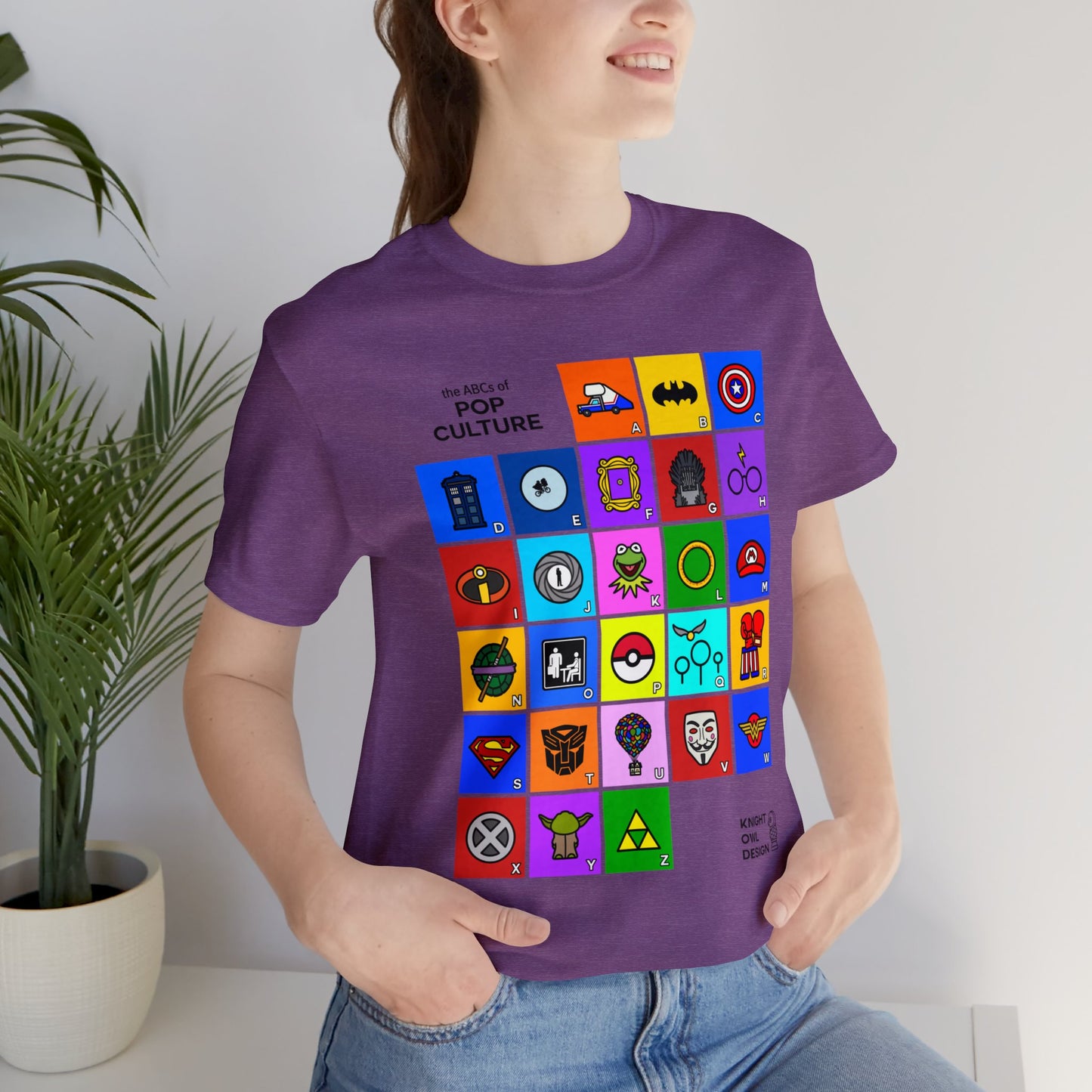 The ABCs of Pop Culture – Unisex Tee Shirt