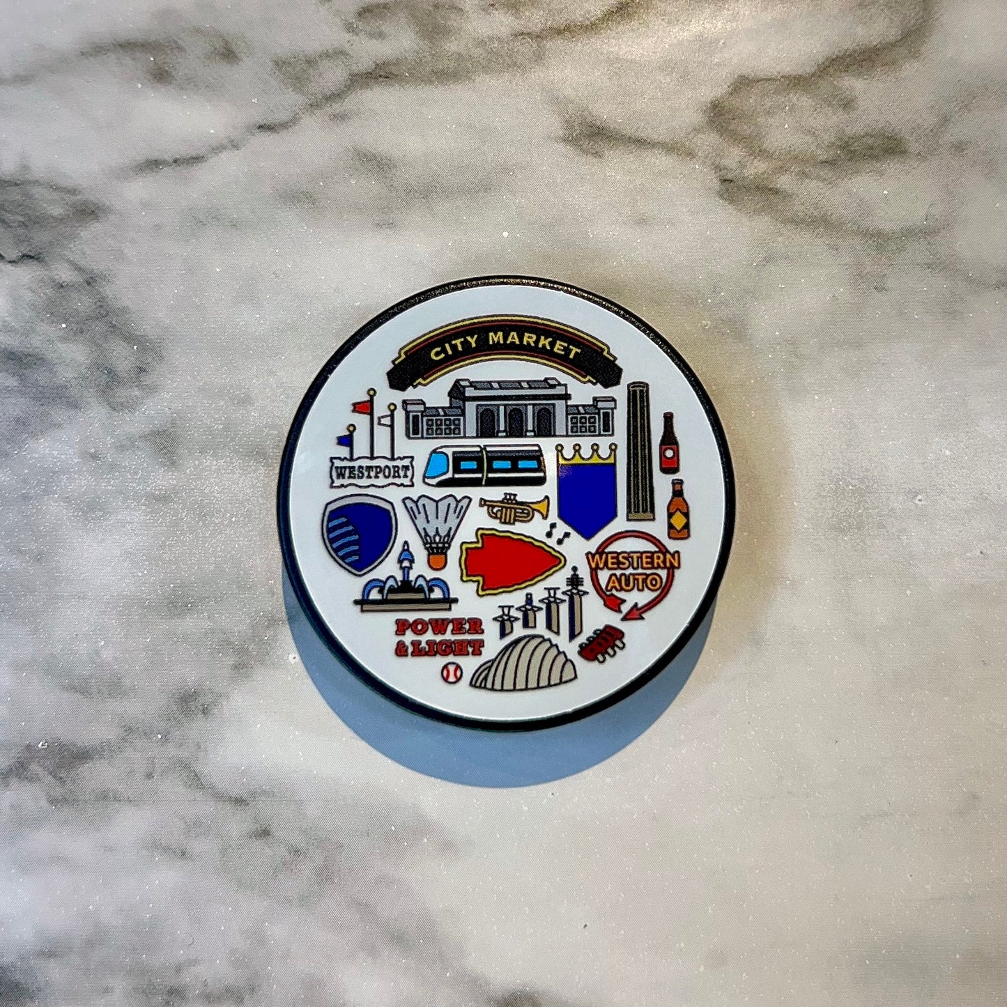 Kansas City Icons Phone Grip Decal