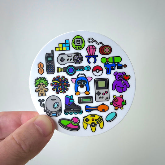90s Nostalgia Sticker
