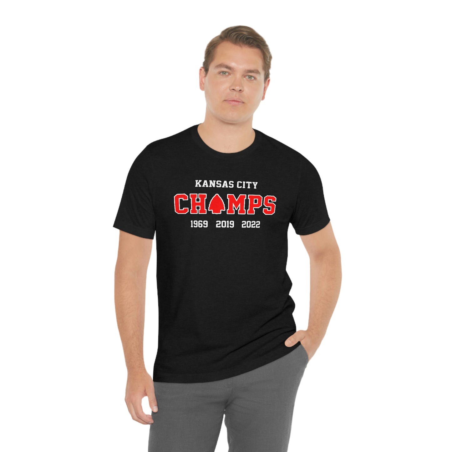 Kansas City CHAMPS (Years) β Tee Shirt β Gold