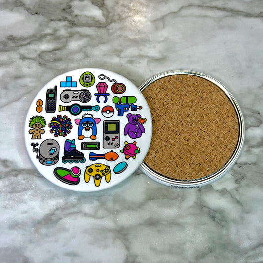 90s Nostalgia Coasters (Set of 2)