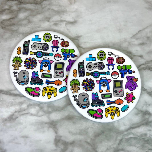 90s Nostalgia Coasters (Set of 2)