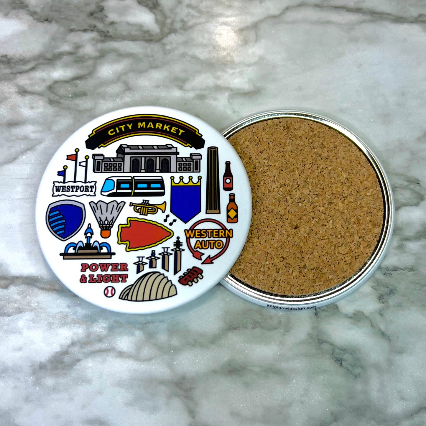 Kansas City Icons Coasters (Set of 2)