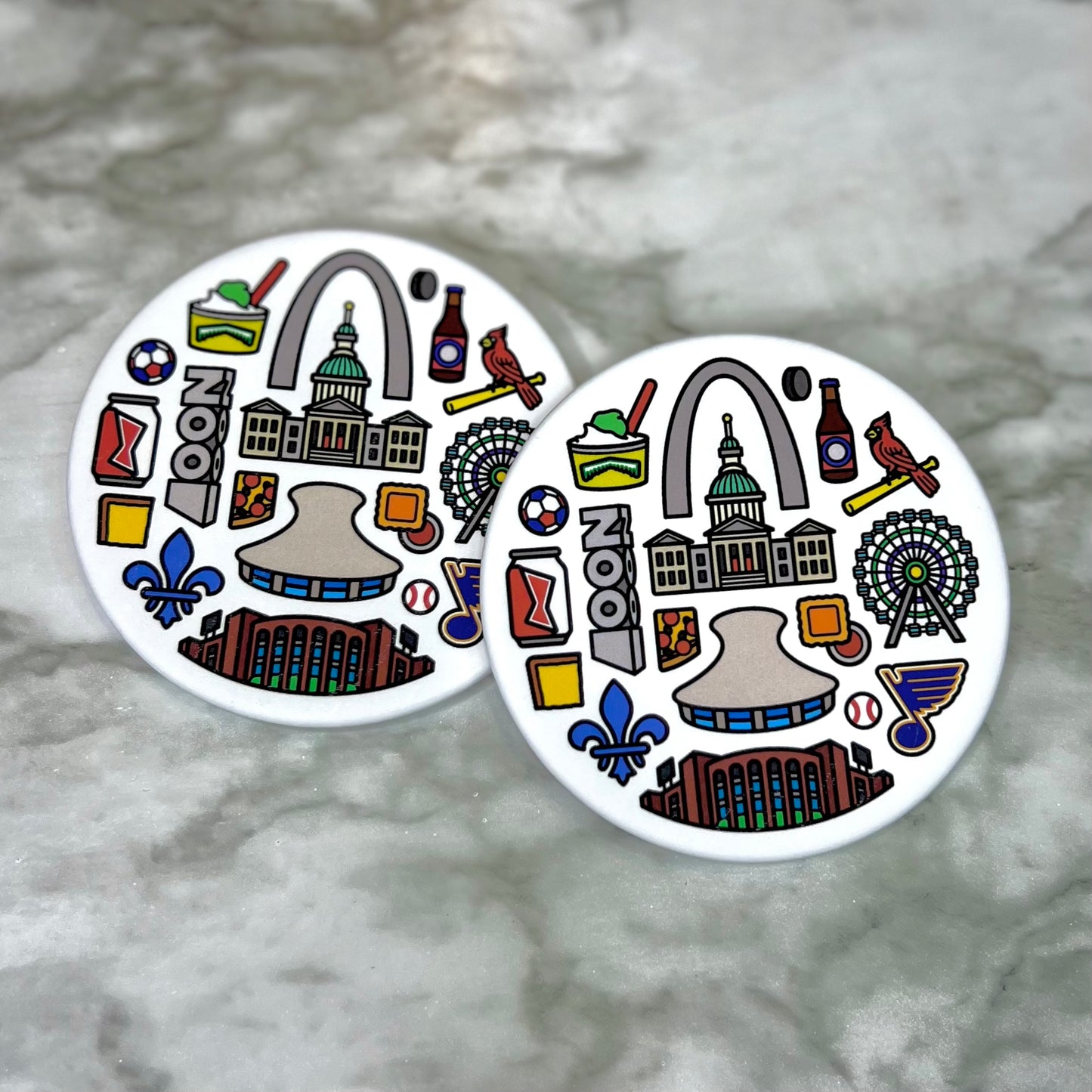 St. Louis Icons Coasters (Set of 2)