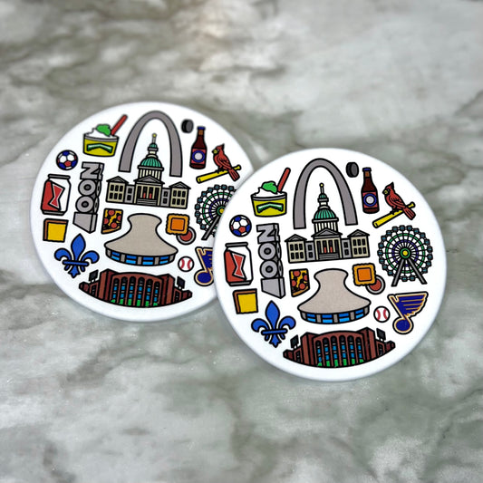 St. Louis Icons Coasters (Set of 2)