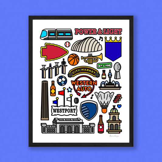 Kansas City Icons Print