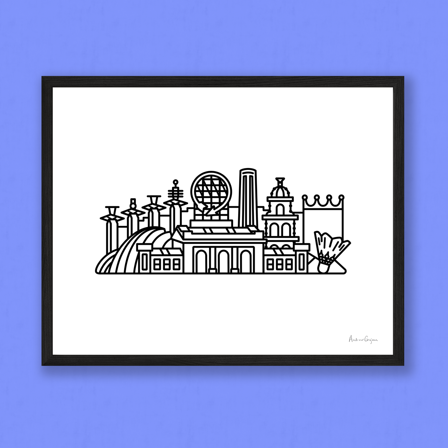 Kansas City Skyline Print