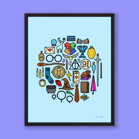 A Magical Print – Circle – Blue