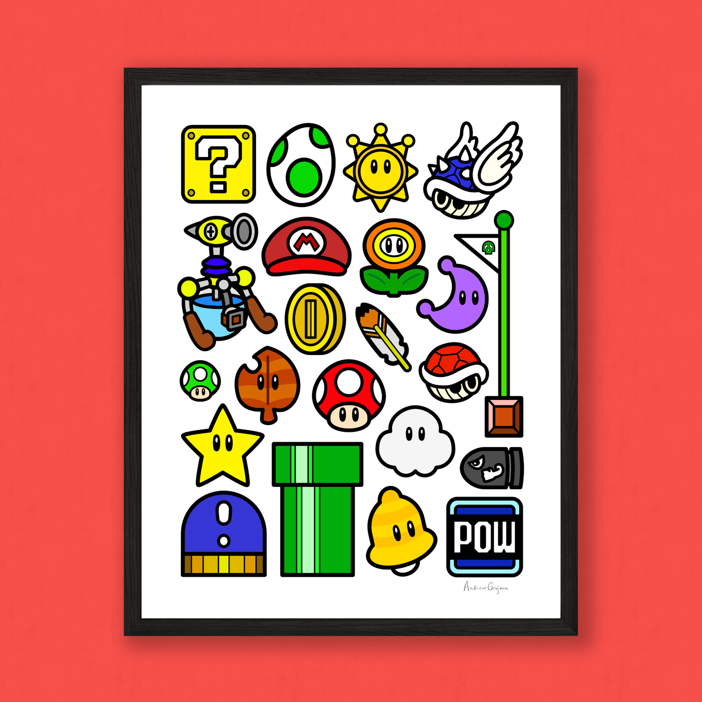 Mustached Plumber Print
