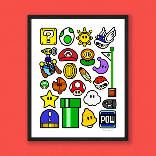 Mustached Plumber Print