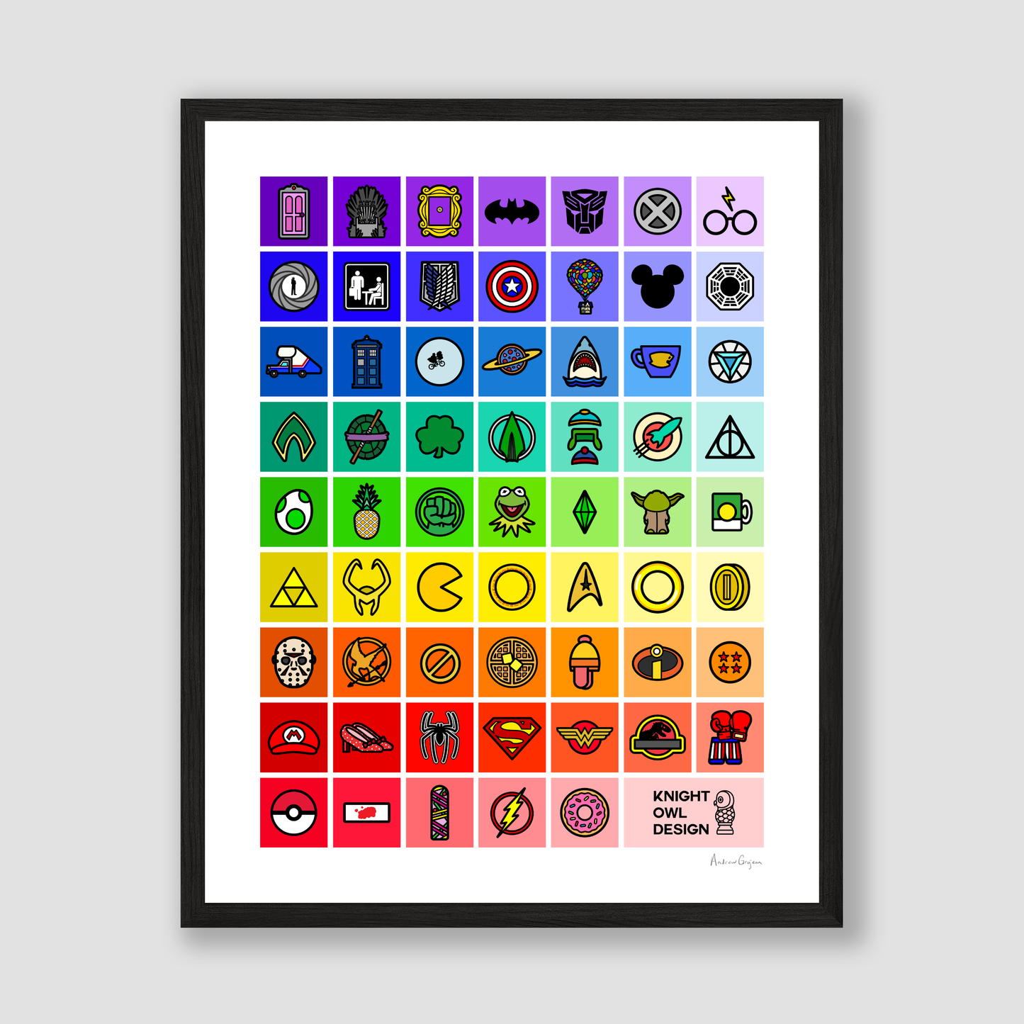 Rainbow Palette Pop Culture Print