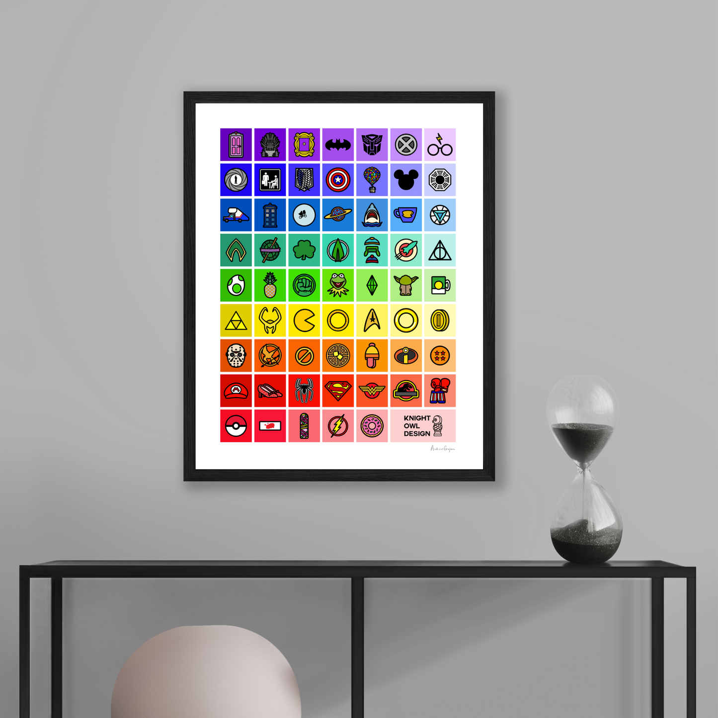 Rainbow Palette Pop Culture Print