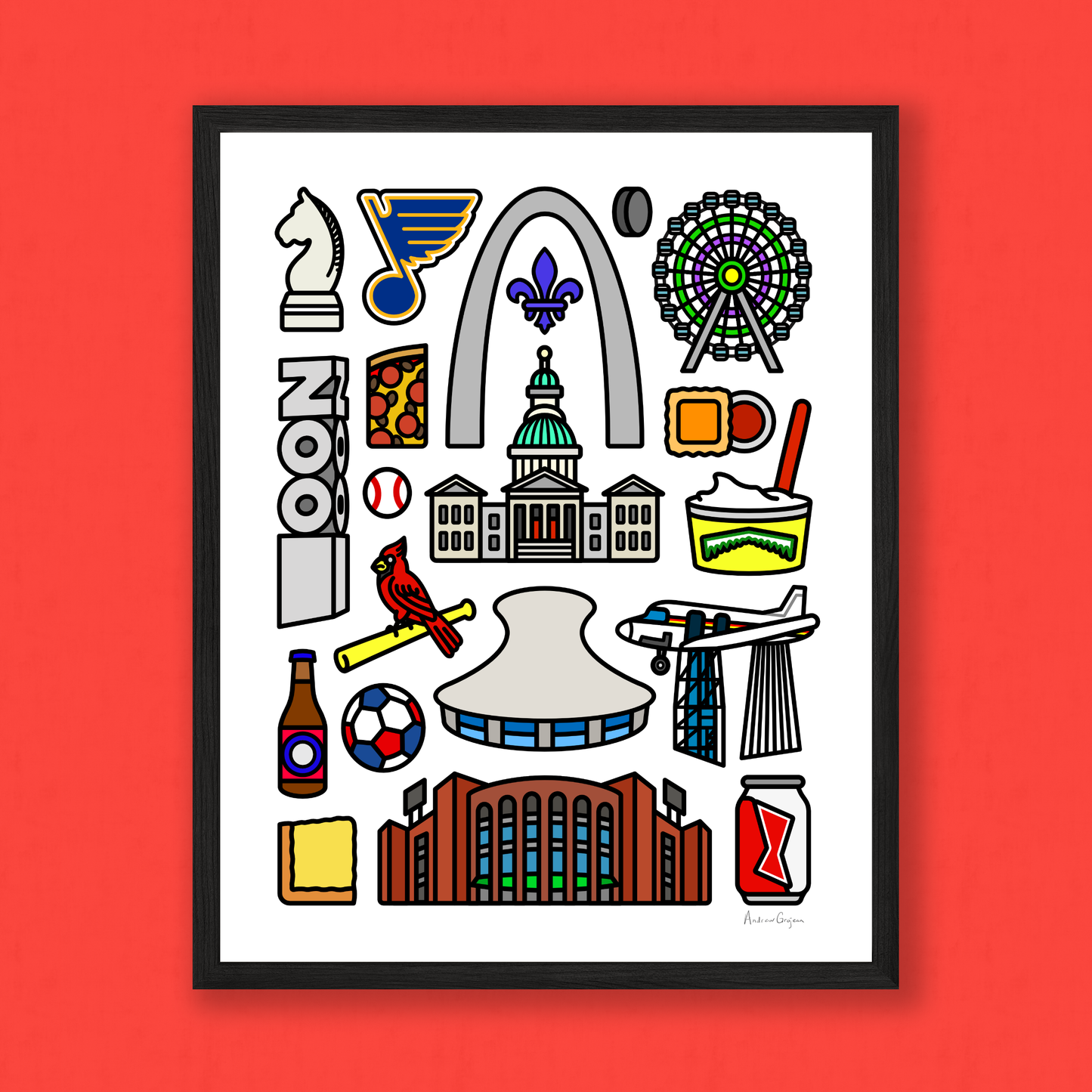 St. Louis Icons Print