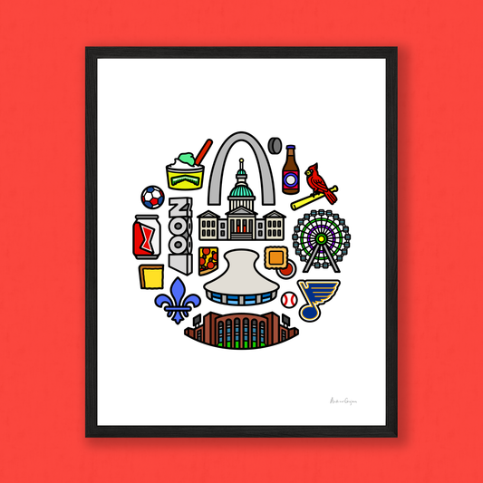 St. Louis Icons Print – Circle