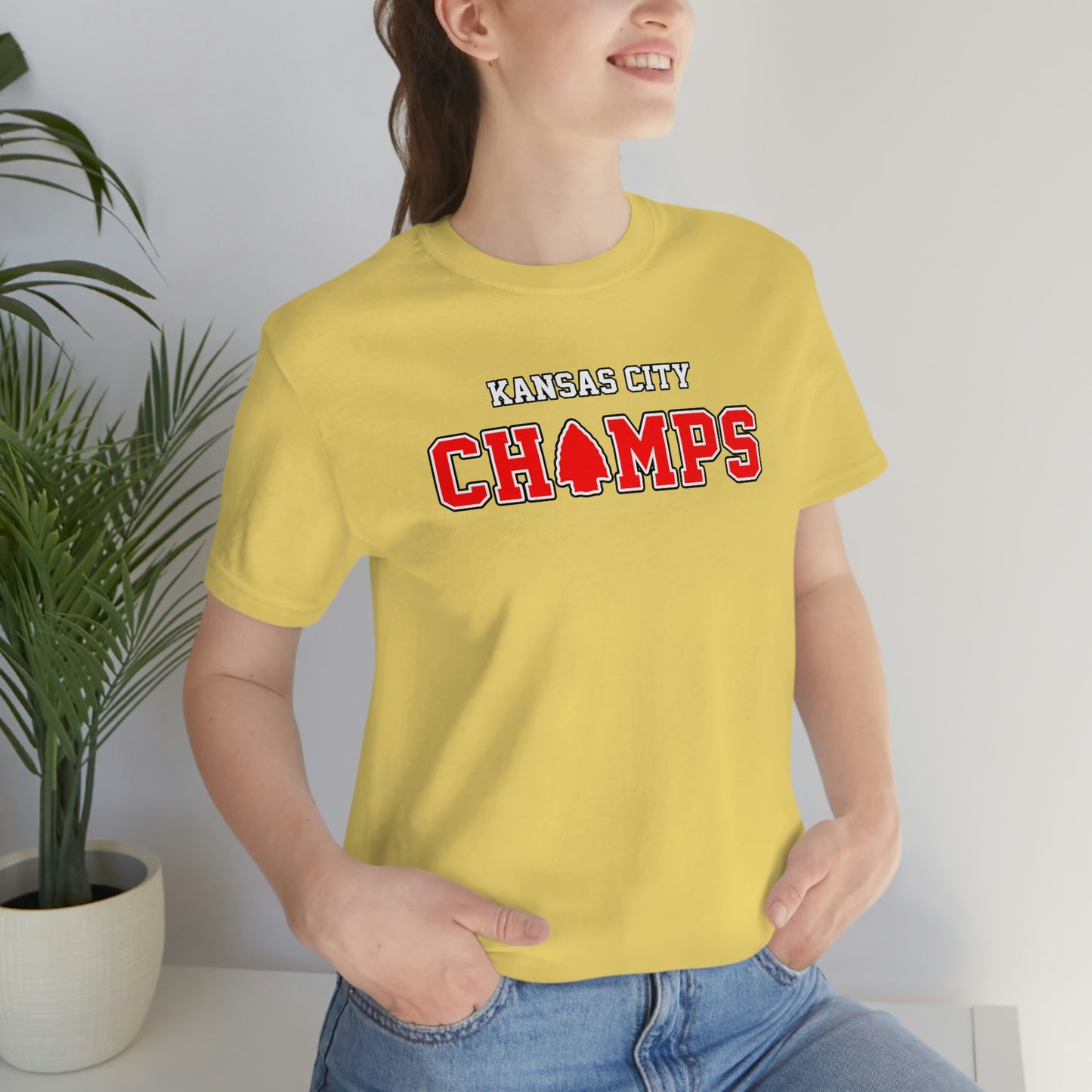 Kansas City CHAMPS β Tee Shirt β Gold