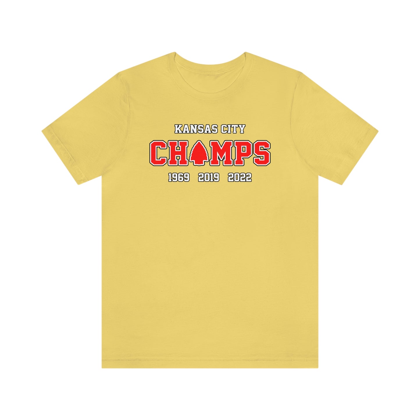Kansas City CHAMPS (Years) β Tee Shirt β Gold