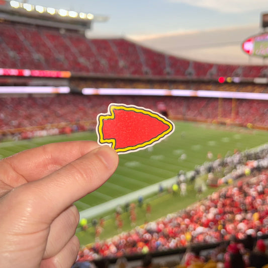 Kansas City Arrowhead Temporary Tattoo