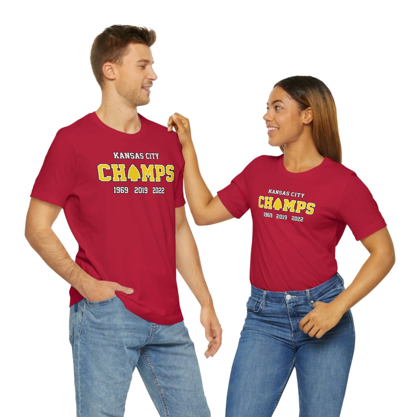 Kansas City CHAMPS (Years) – Tee Shirt – Red