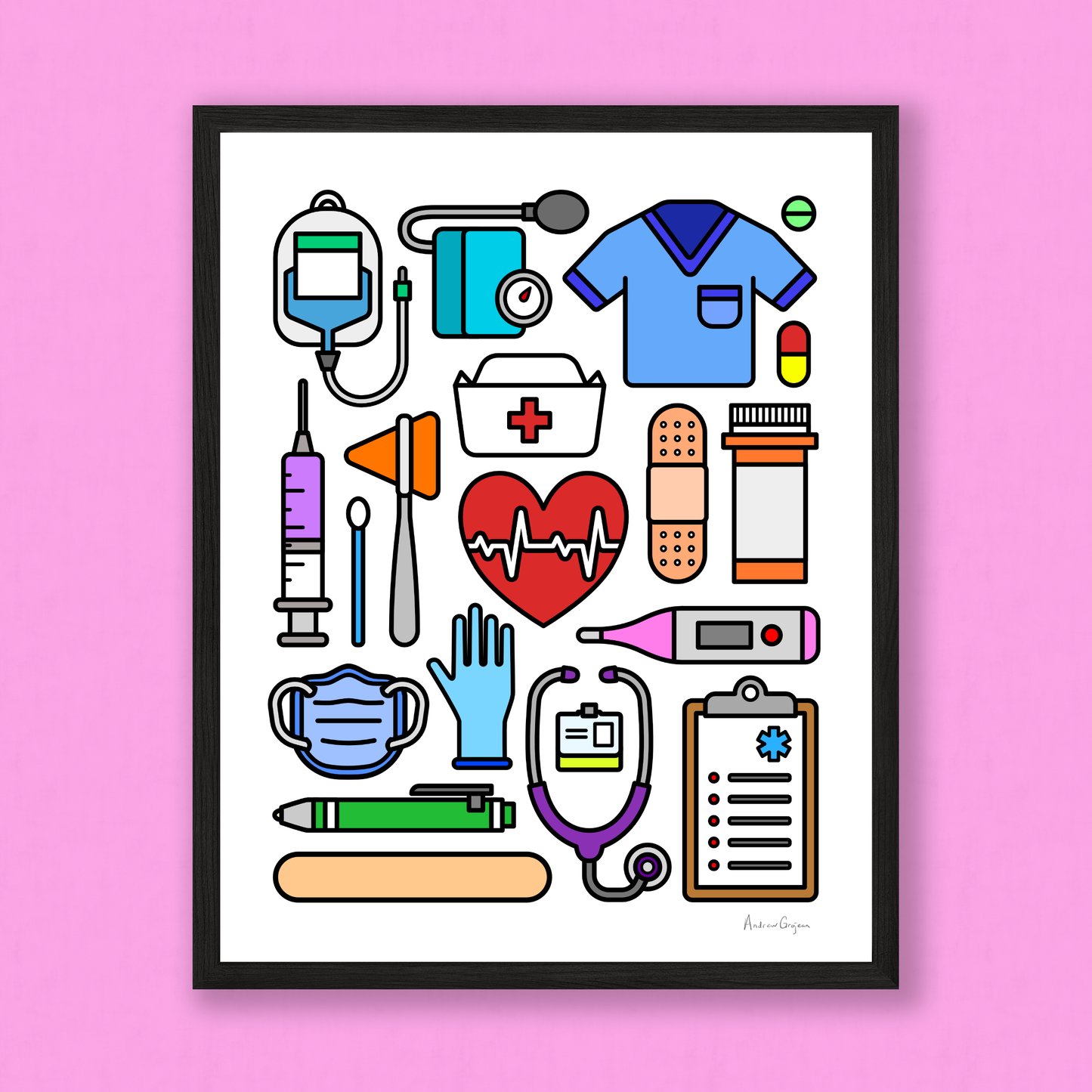 Healthcare (Nurses and Doctors) Print