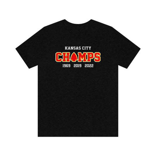 Kansas City CHAMPS (Years) – Tee Shirt – Black